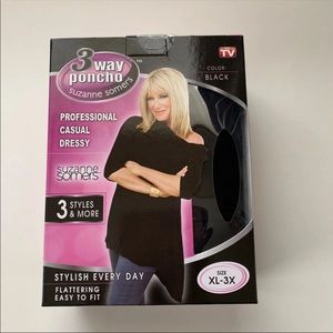 Suzanne Somers 3 way poncho